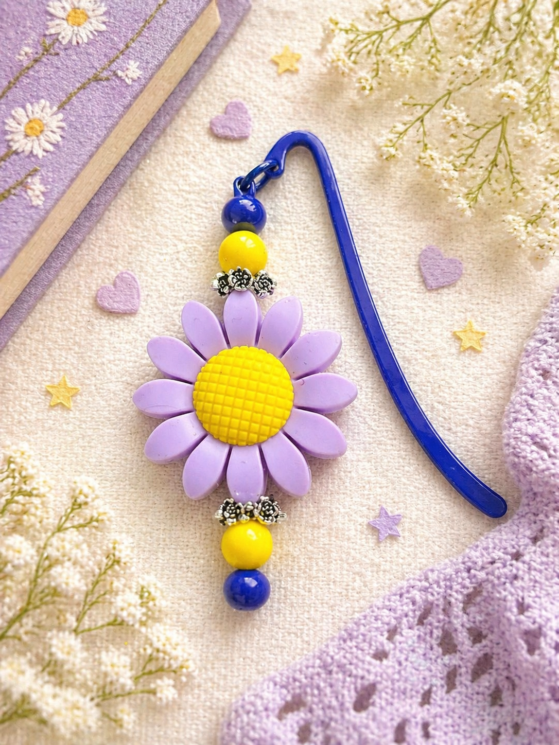 Daisy Flower - Purple Yellow.png