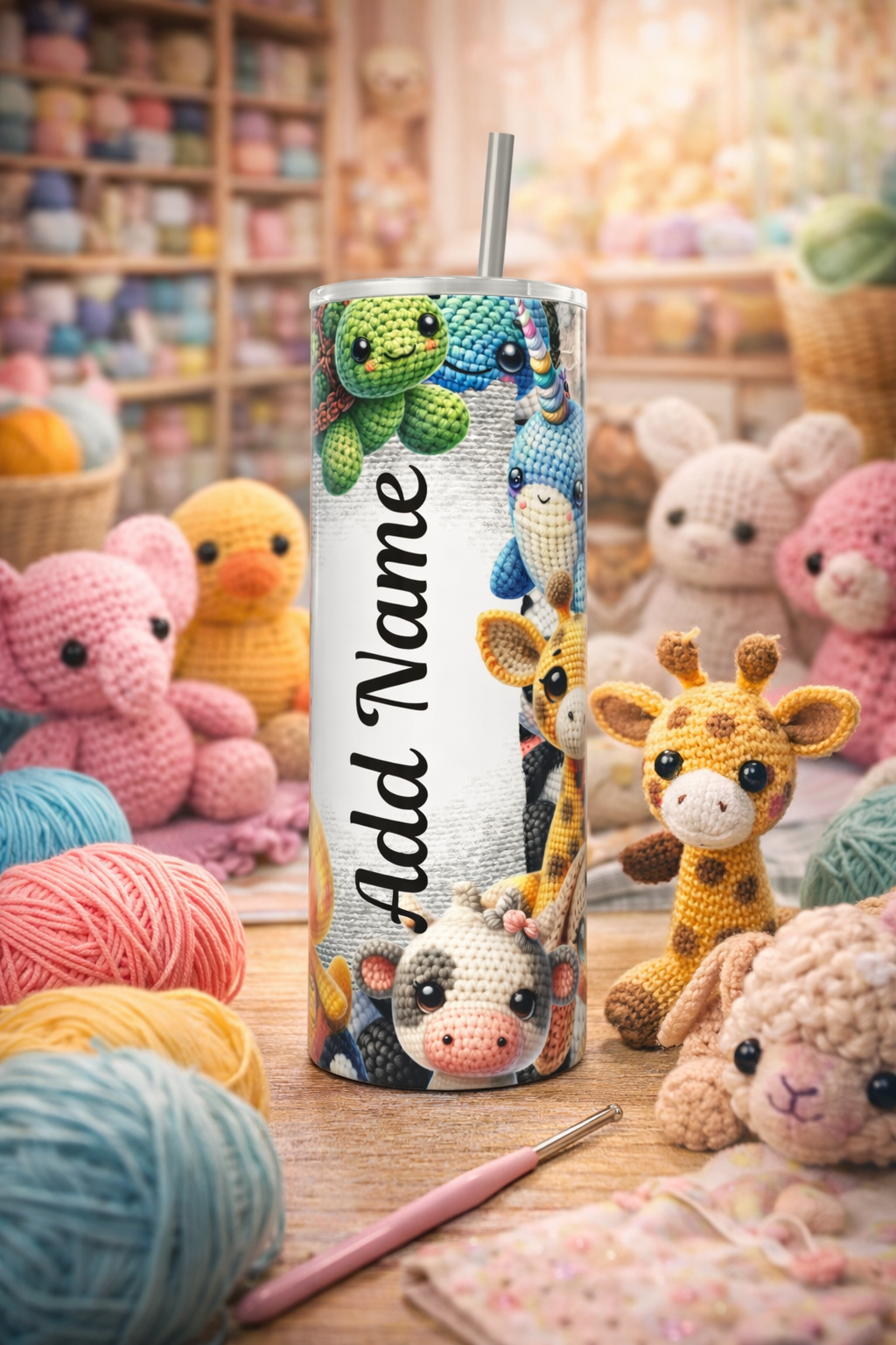 Crochet Animals tumbler cup.png