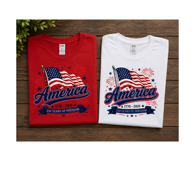 Flag America 250 t shirt folded.png