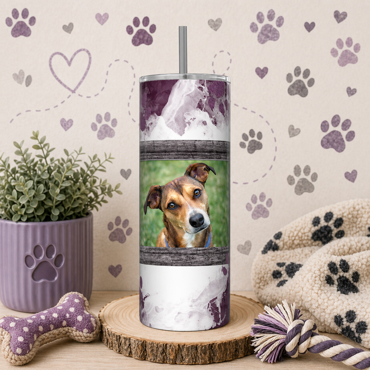 Purple paw prints cup.png