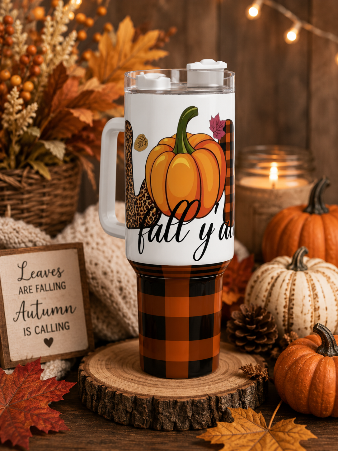 Fall Festivity Tumbler - 40 oz