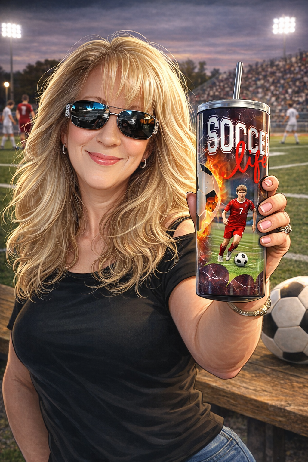 Sports - Custom Photo Sublimation Tumbler