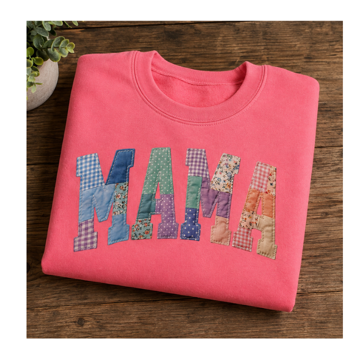 Patchwork Love Personalized Sweatshirt
