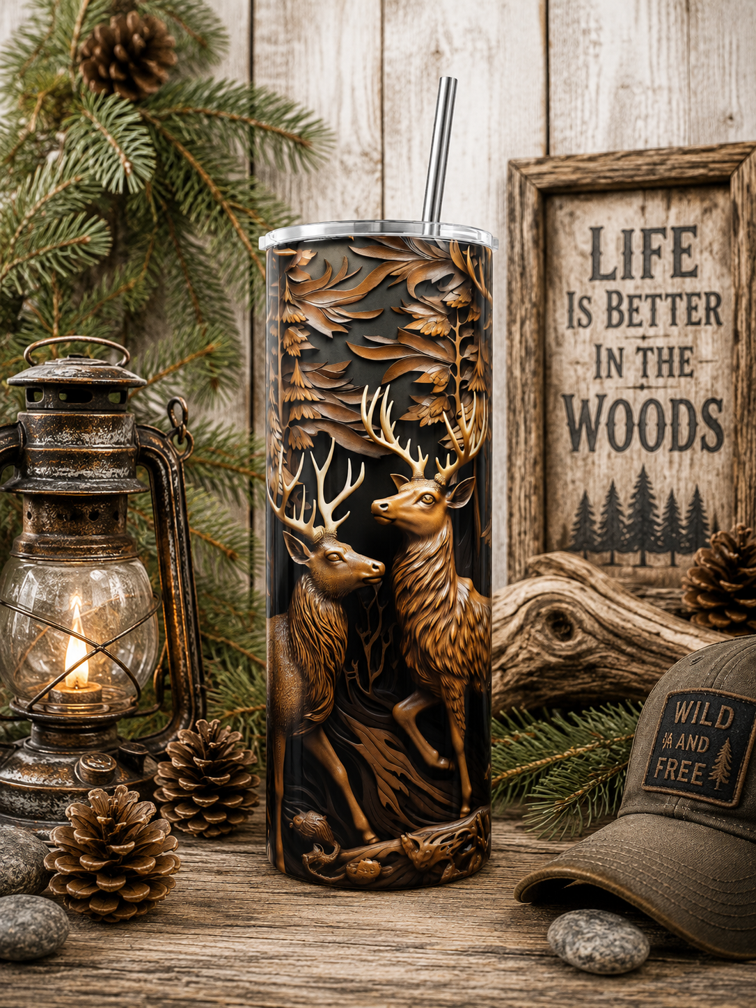 TSB00087-12 3D Engraved Leather Deer 20 Oz cup.png