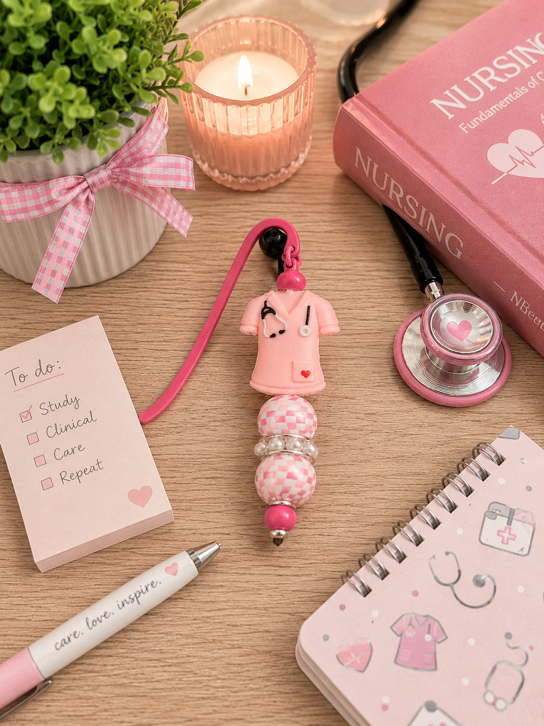 Nurse scrubb - hot pink.png