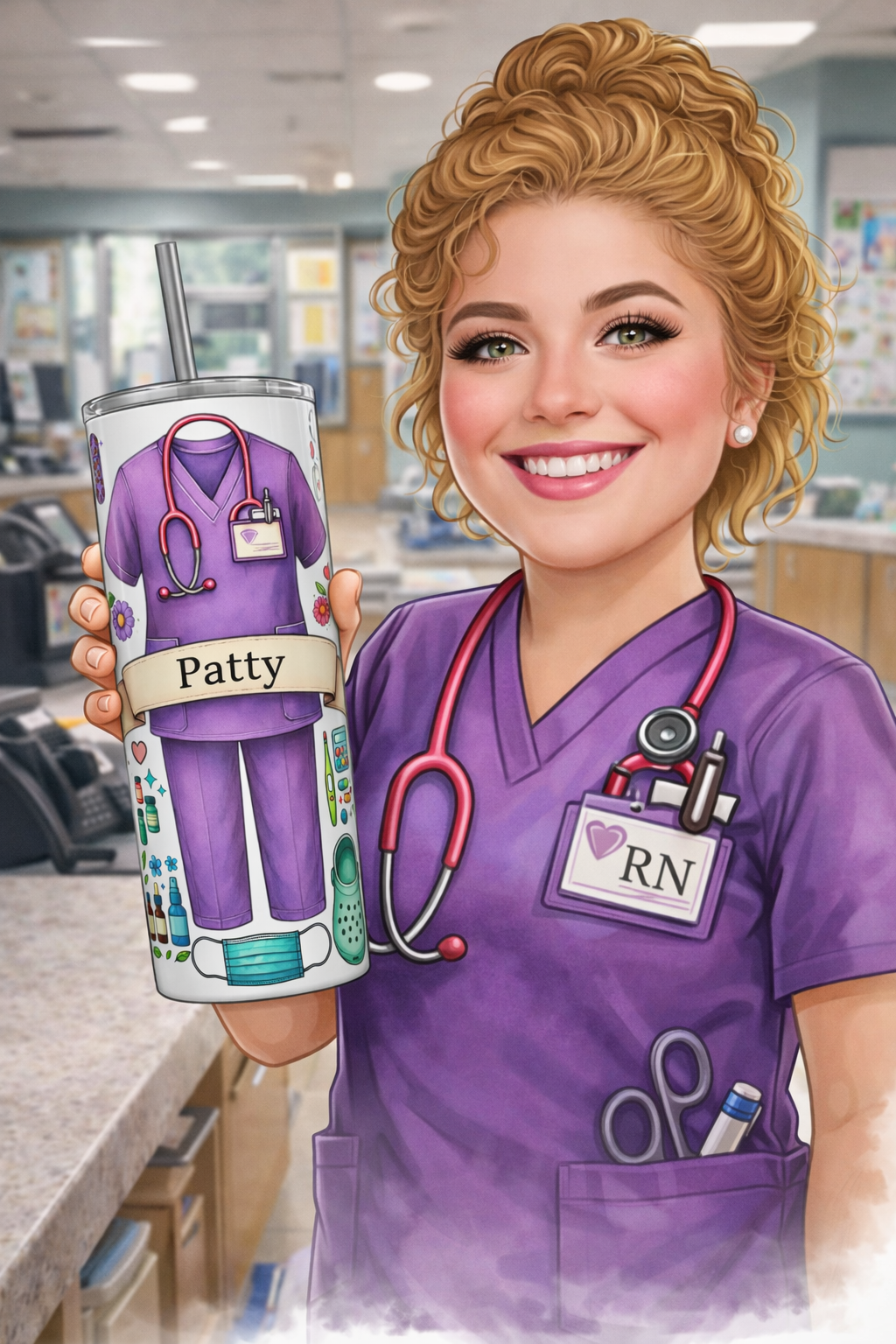 Medical - Personalize Sublimation Tumbler with Name