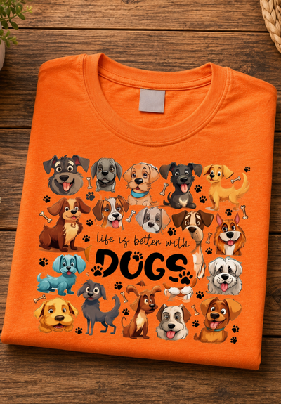 Life is better with Dogs Graphic Tee