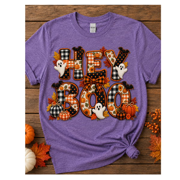 T Shirt Hey Boo Purple.png
