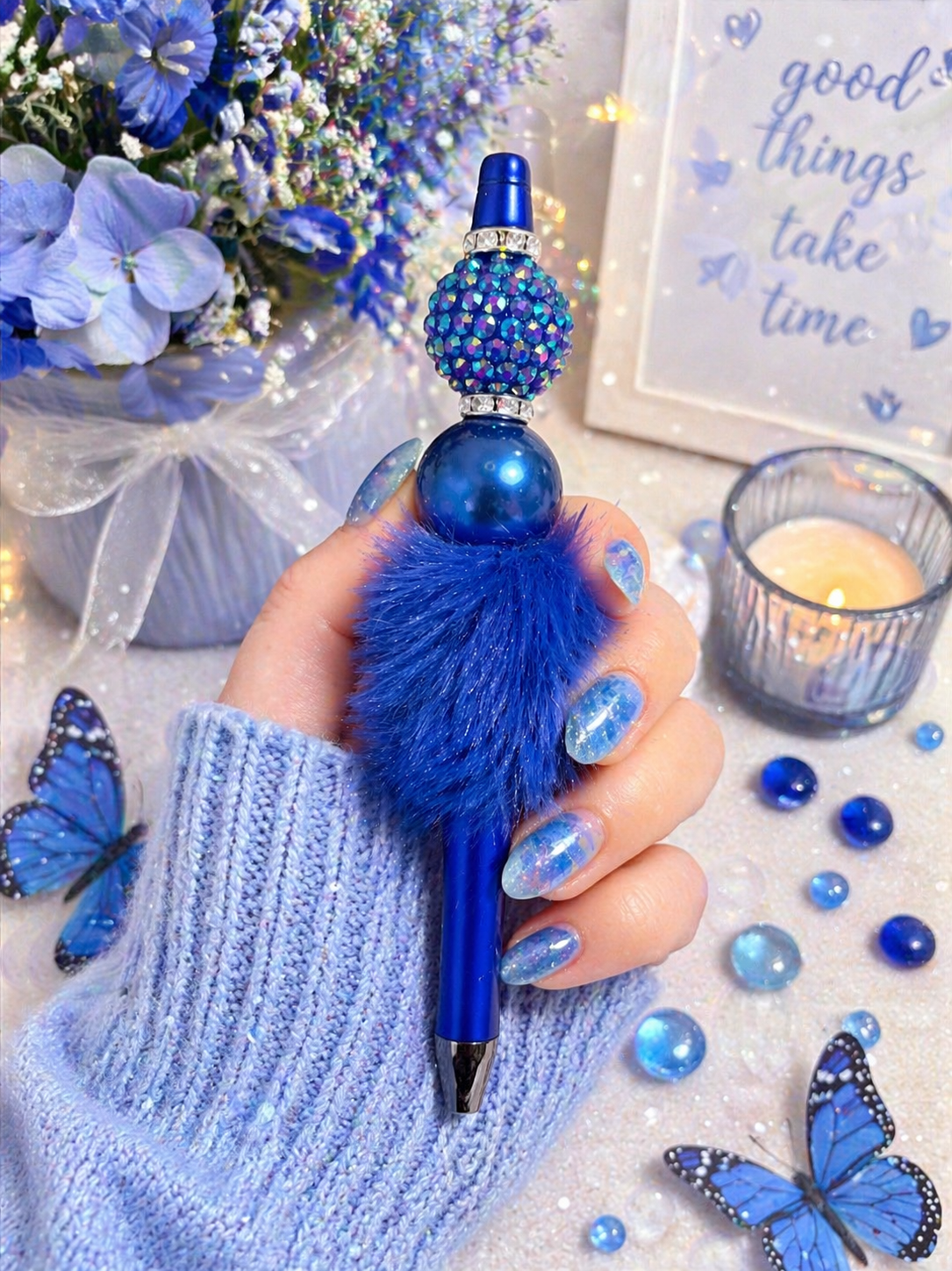 Furry Too toos - Bling royal blue.png