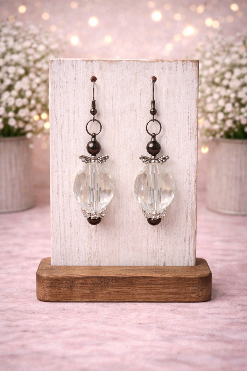Handmade Beaded Dangle Earrings