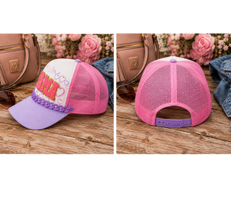 Hat MAMA purple pink side and back view.png