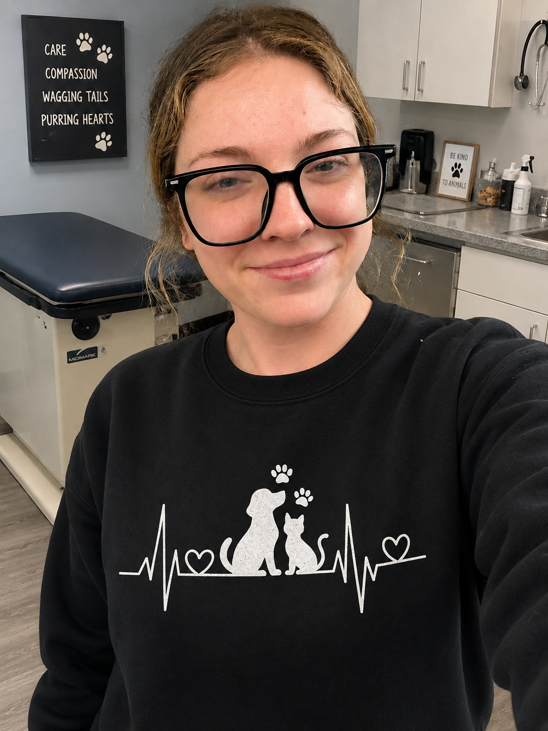 AnimalMedicinewhite model sweatshirt.png