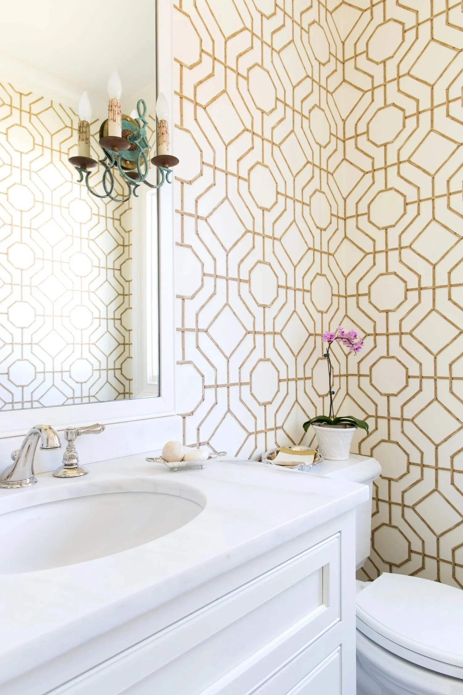 powder room Built or renovated by Macallan Custom Homes in Atlanta, GA. Custom Home and Renovations Builder