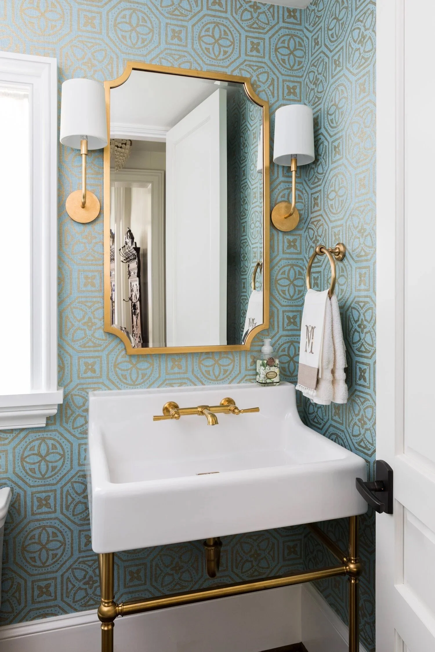 Powder Room Built or renovated by Macallan Custom Homes in Atlanta, GA. Custom Home and Renovations Builder