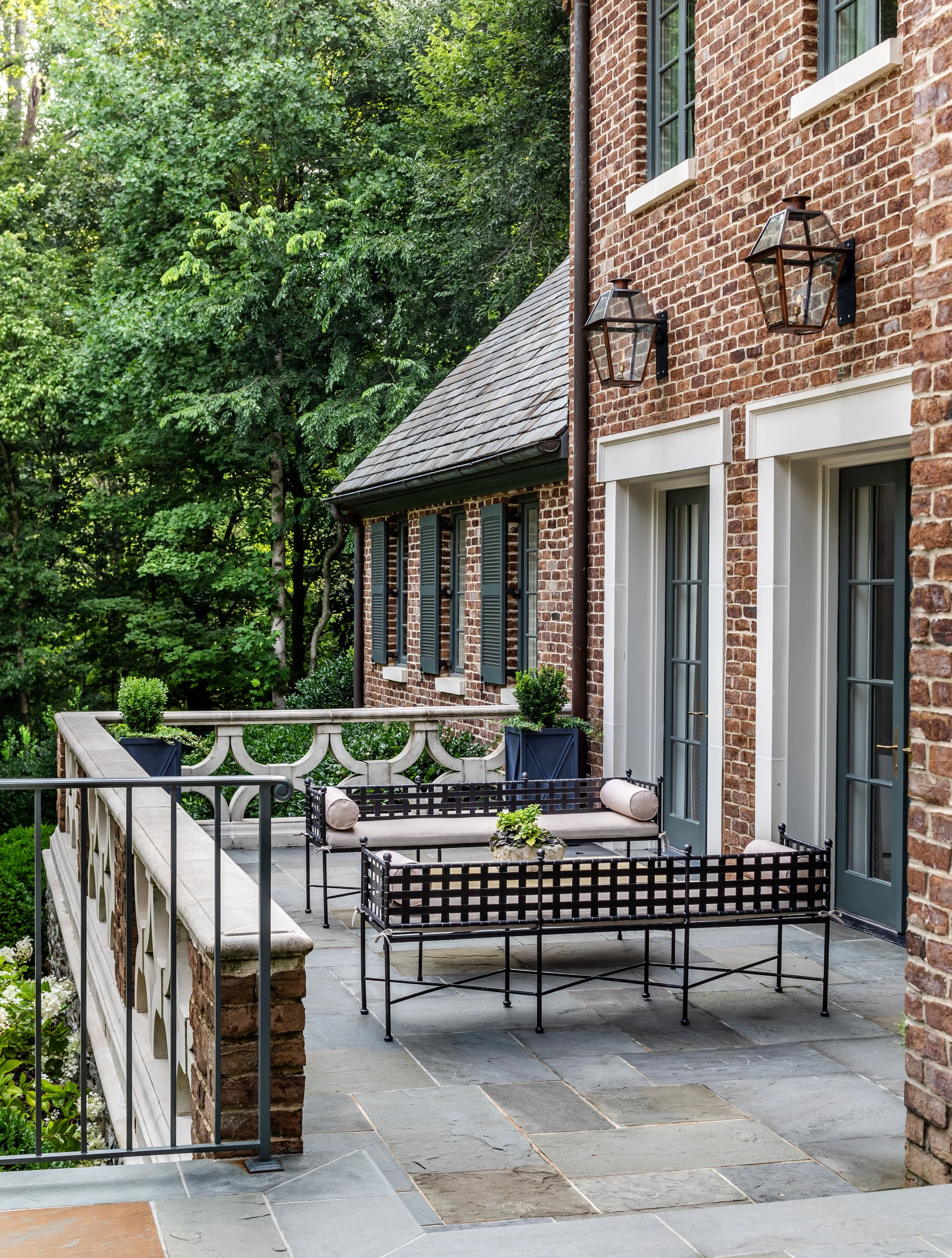 back patio, outdoor living whole house renovation Whole house renovation and addition pool, pool house, outdoor living Built or renovated by Macallan Custom Homes in Atlanta, GA. Custom Home and Renovations Builder