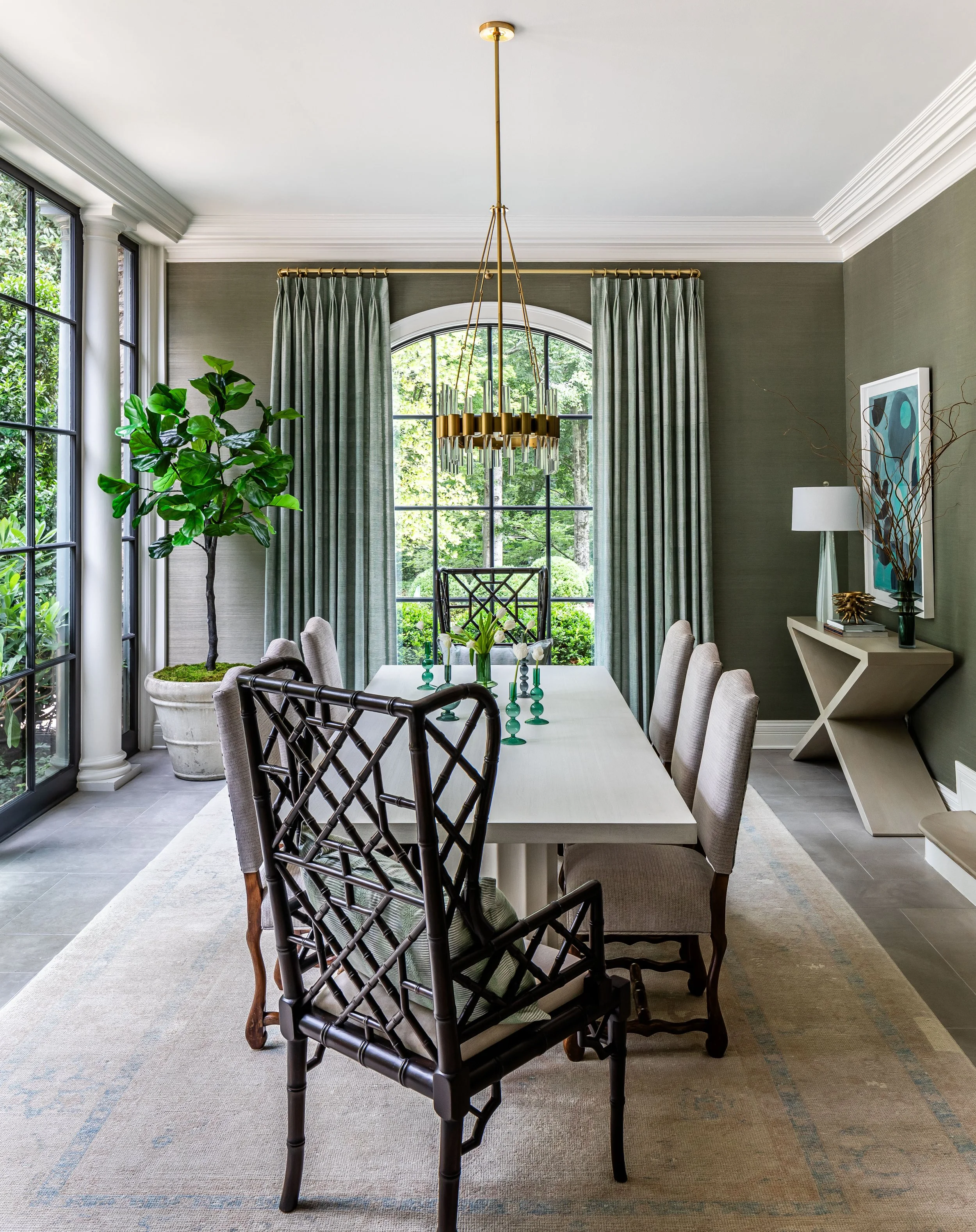 Whole House renovation, dining room Whole house renovation and addition pool, pool house, outdoor living Built or renovated by Macallan Custom Homes in Atlanta, GA. Custom Home and Renovations Builder