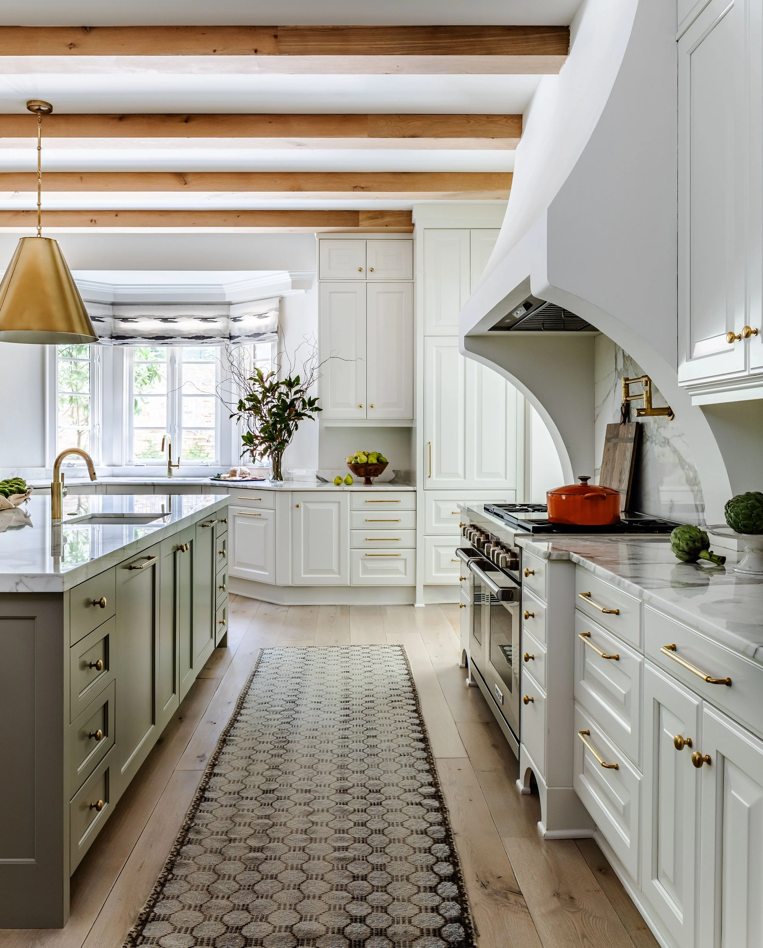 Custom kitchen, wood beams whole house renovation Whole house renovation and addition pool, pool house, outdoor living Built or renovated by Macallan Custom Homes in Atlanta, GA. Custom Home and Renovations Builder