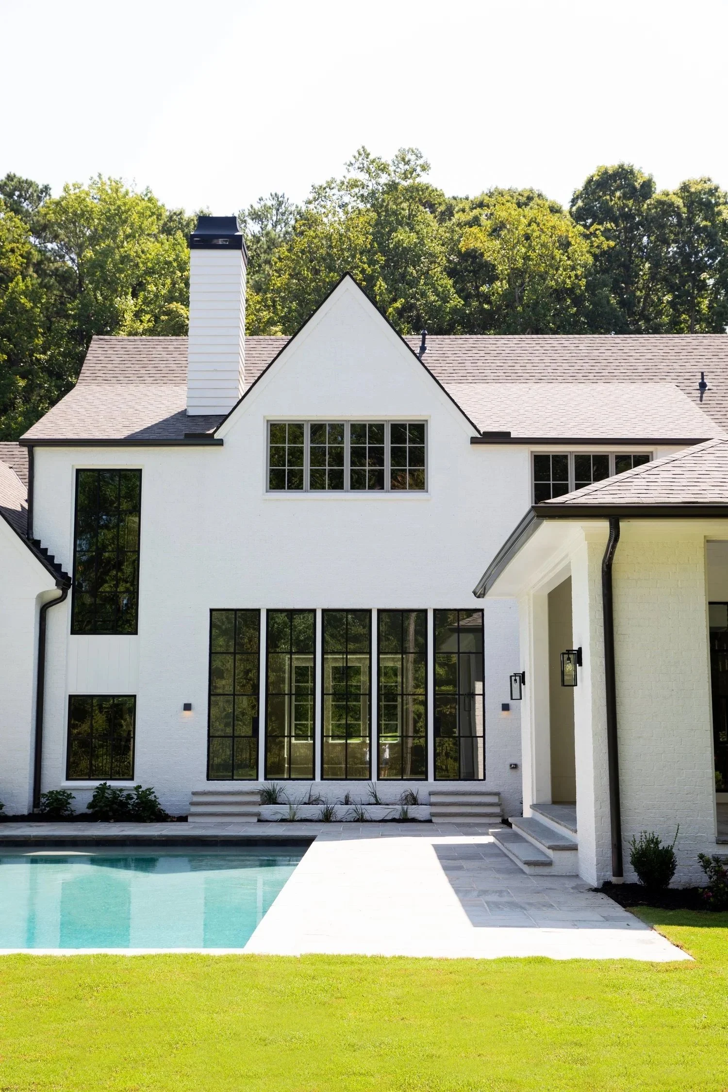 Patio and pool Built or renovated by Macallan Custom Homes in Atlanta, GA. Custom Home and Renovations Builder