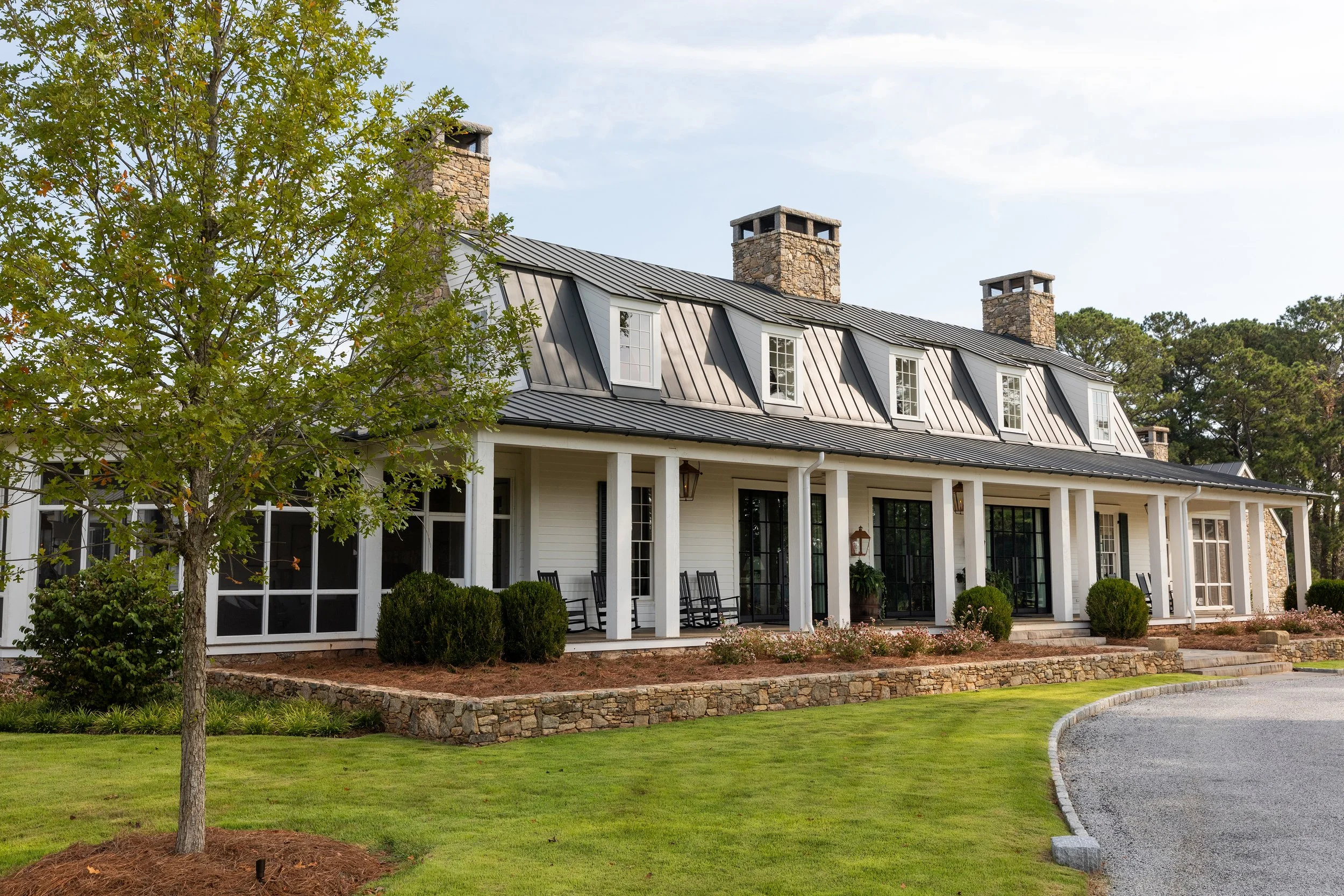 Beautiful front porch built by Macallan Custom Homes in Atlanta, GA. Custom Home and Renovations builder