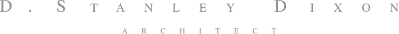 The logo of architecture firm S. Stanley Dixon Architect.