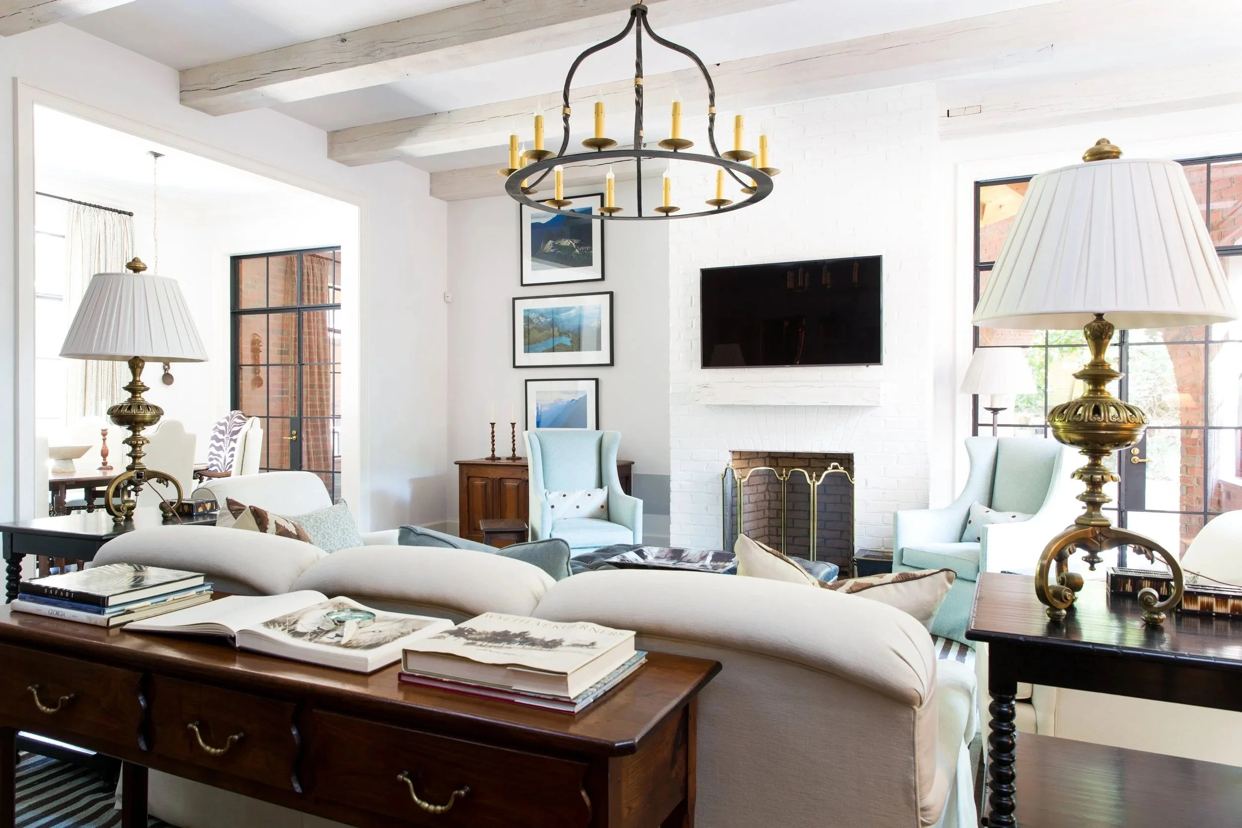 living room Built or renovated by Macallan Custom Homes in Atlanta, GA. Custom Home and Renovations Builder