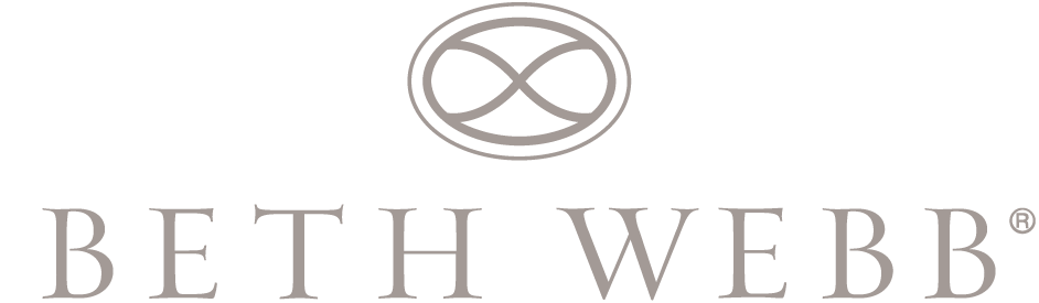 Beth Webb logo with an infinity symbol above the name in uppercase letters.