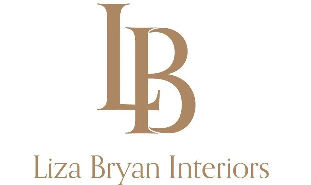 Logo for Liza Bryan Interiors featuring large stylized initials L and B with the company name below.