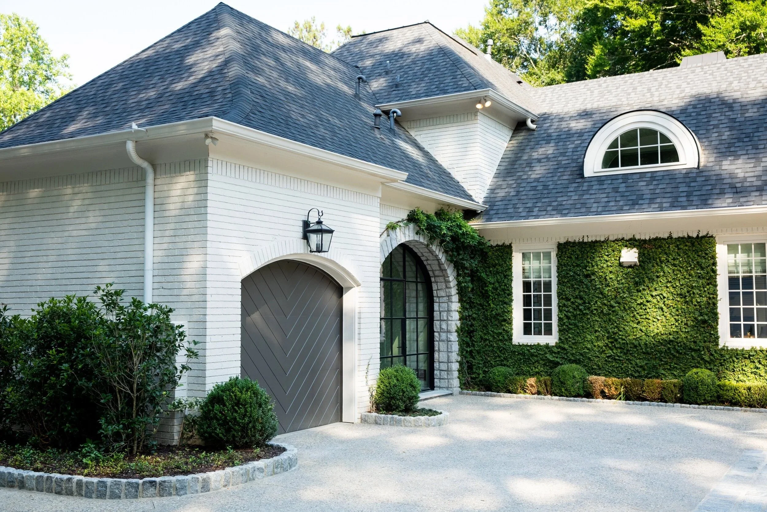 Garage, landscaping Built or renovated by Macallan Custom Homes in Atlanta, GA. Custom Home and Renovations Builder