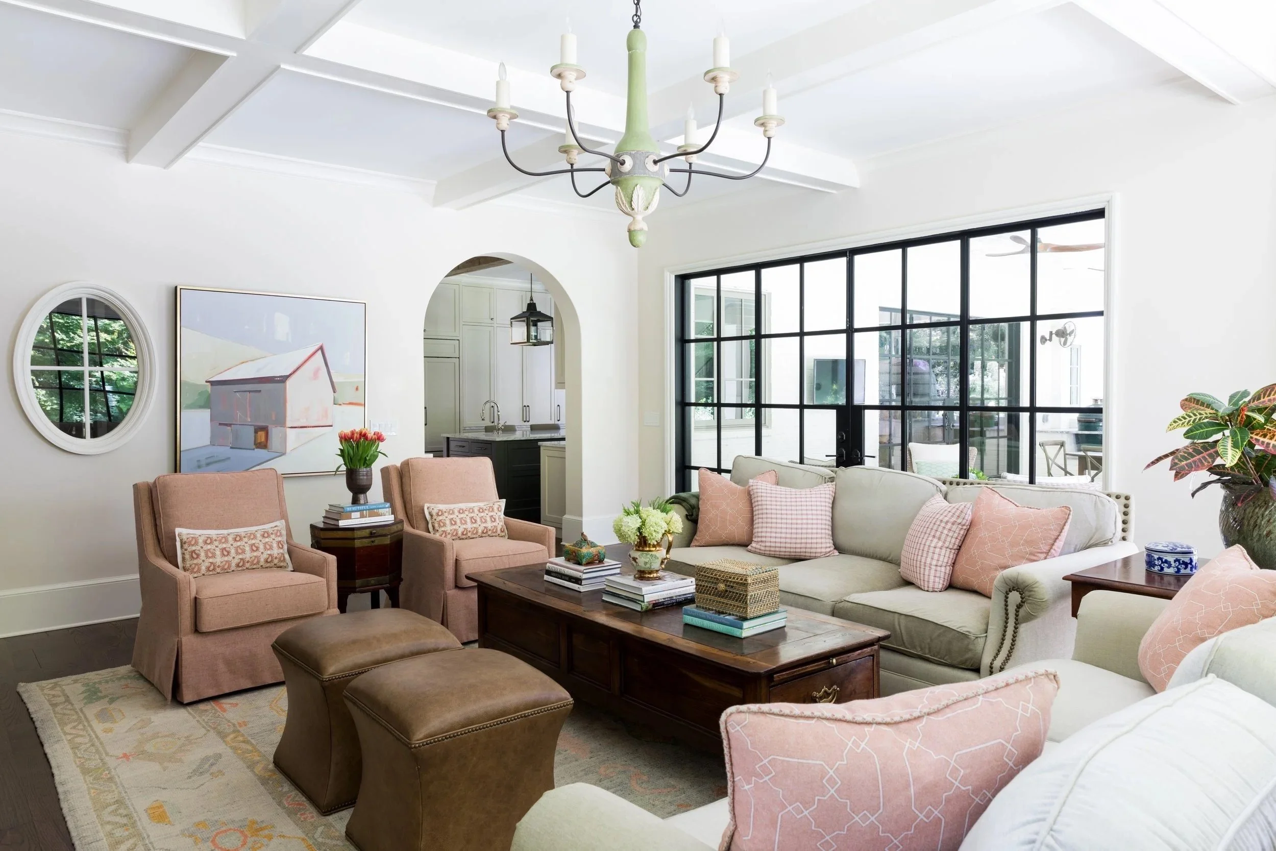 Living room Built or renovated by Macallan Custom Homes in Atlanta, GA. Custom Home and Renovations Builder