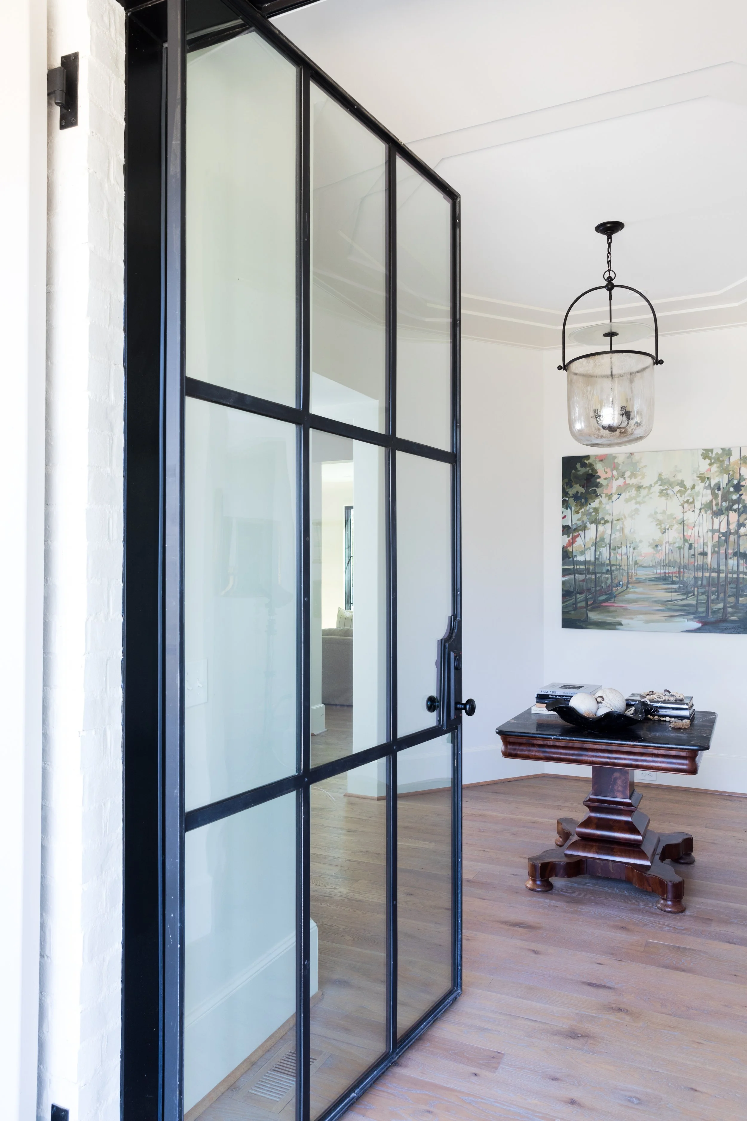 Custom metal door Built or renovated by Macallan Custom Homes in Atlanta, GA. Custom Home and Renovations Builder