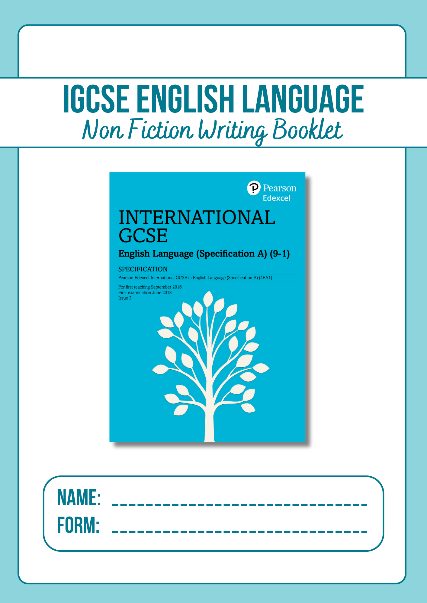 Non Fiction Writing Booklet - Transactional Writing