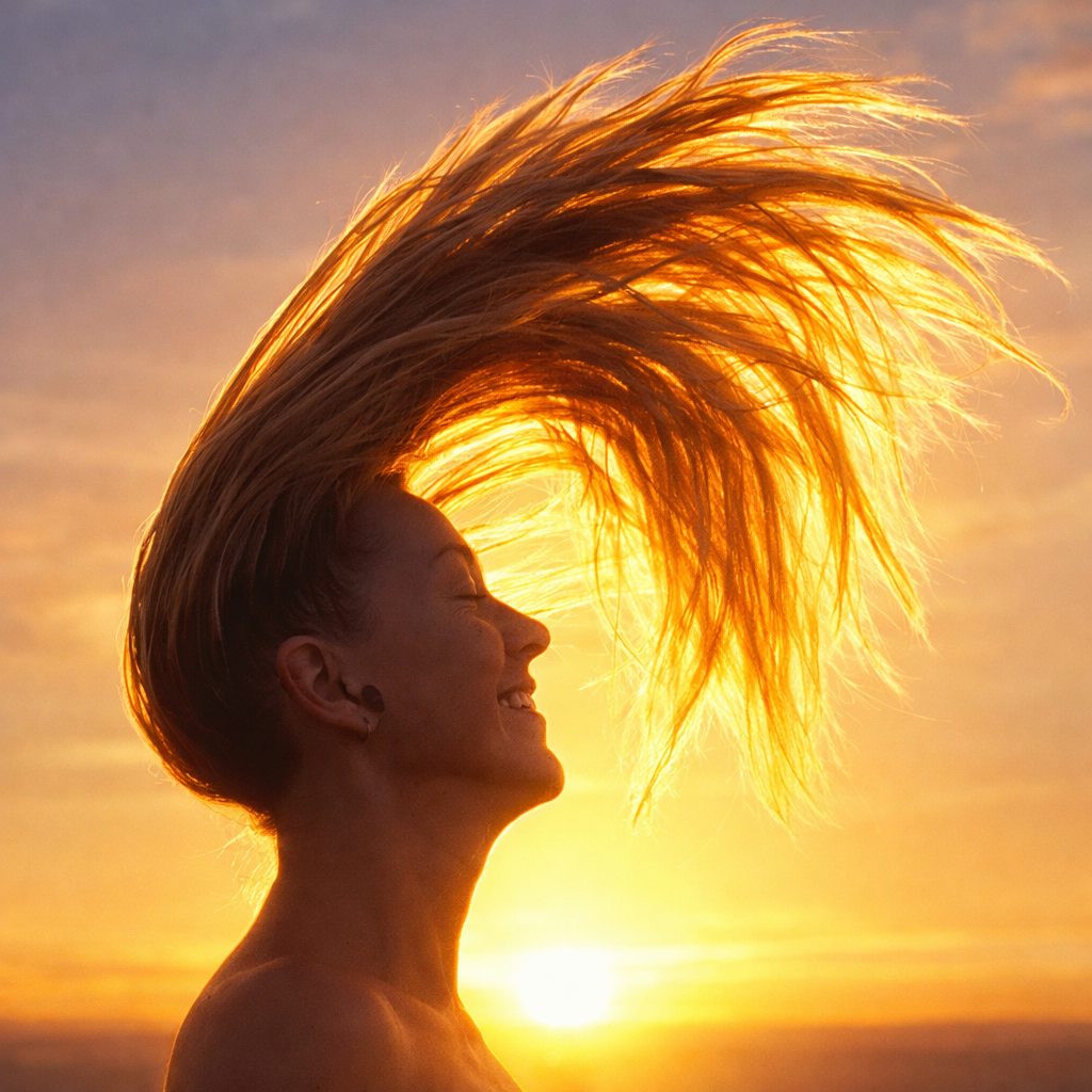 AI manipulation of photo: backlight