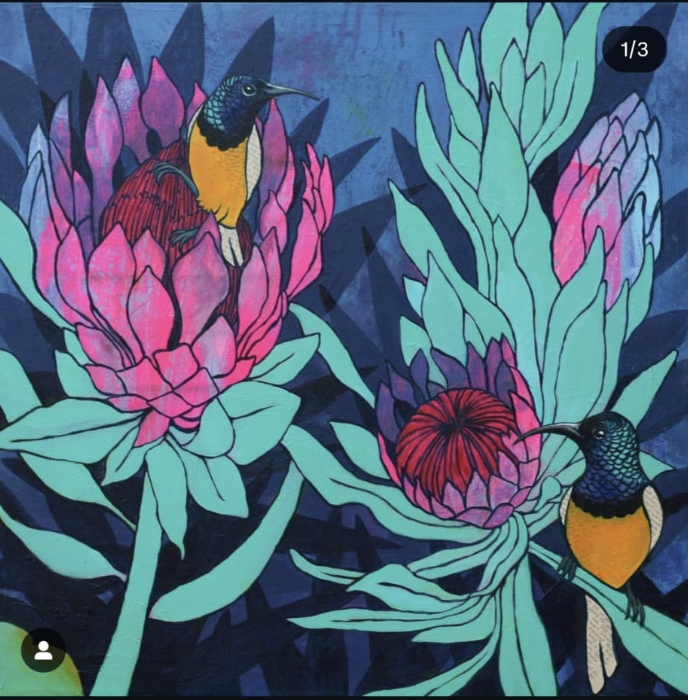 Previous commission,  Mia likes the colors and plants