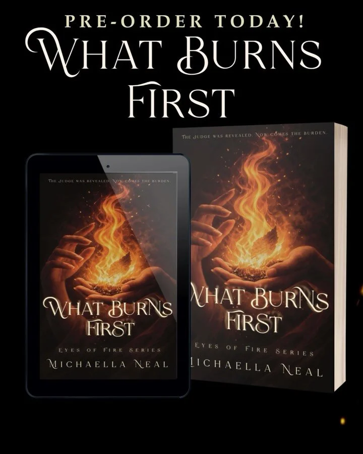 And just like that&hellip; We&rsquo;re here again. 
🔥Pre-Order for the SECOND book in the Eyes of Fire series is now open! 🔥

What Burns First is the second book in my Christian fantasy series and I can&rsquo;t wait to share this story with yall. 
