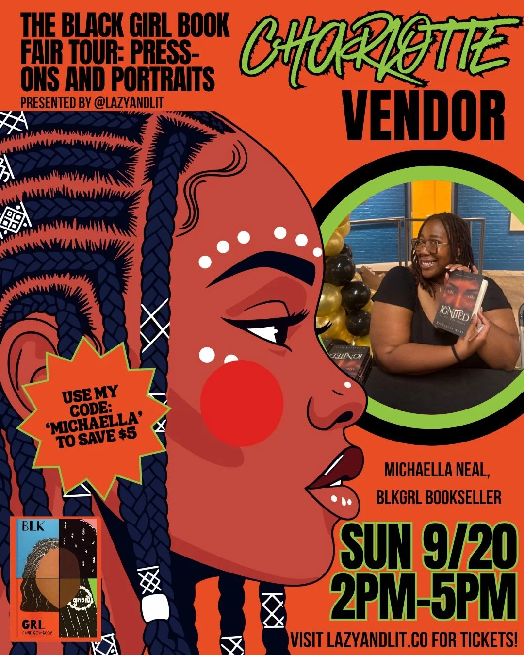 You guys&hellip; I&rsquo;ll be at the Black Girl Book Fair on September 20! 

I&rsquo;ll have copies of Ignited AND the newest addition to the Eyes of Fire series, What Burns First, available for purchase! 🔥

If you love books and all things bookish
