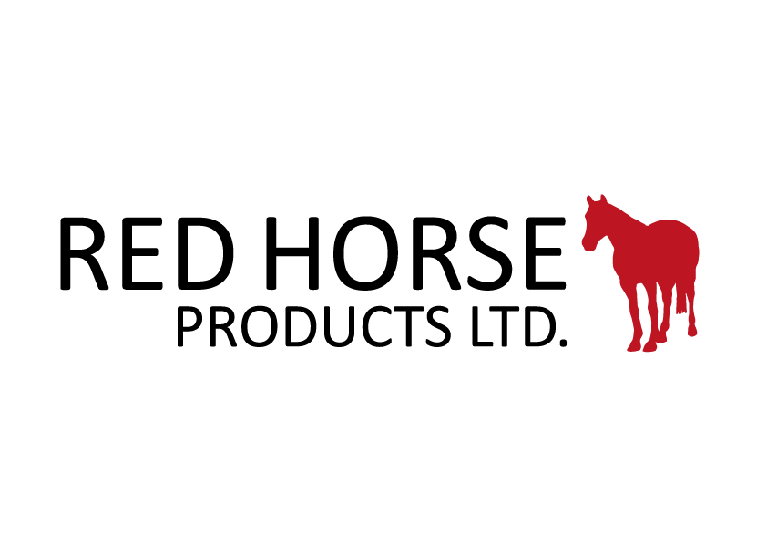 Logo of Red Horse Products Ltd. with a red horse silhouette.