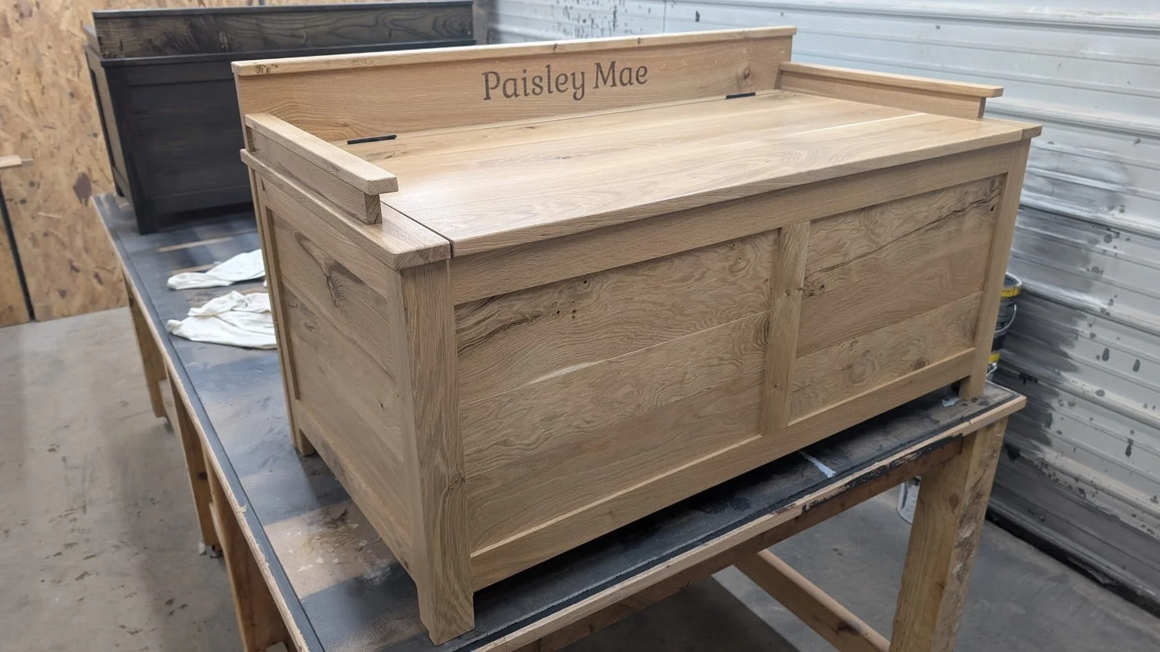 White Oak Toy Chest