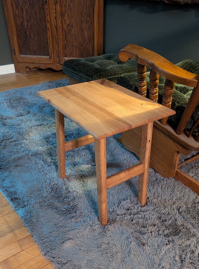 White Oak End Table