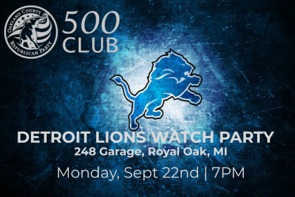 500 CLUB: DETROIT LIONS WATCH PARTY