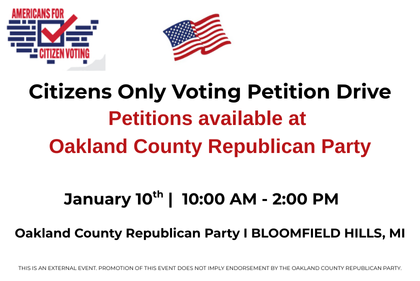 Citizens Only Voting Petition Drive