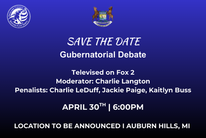 SAVE THE DATE -Gubernatorial Debate