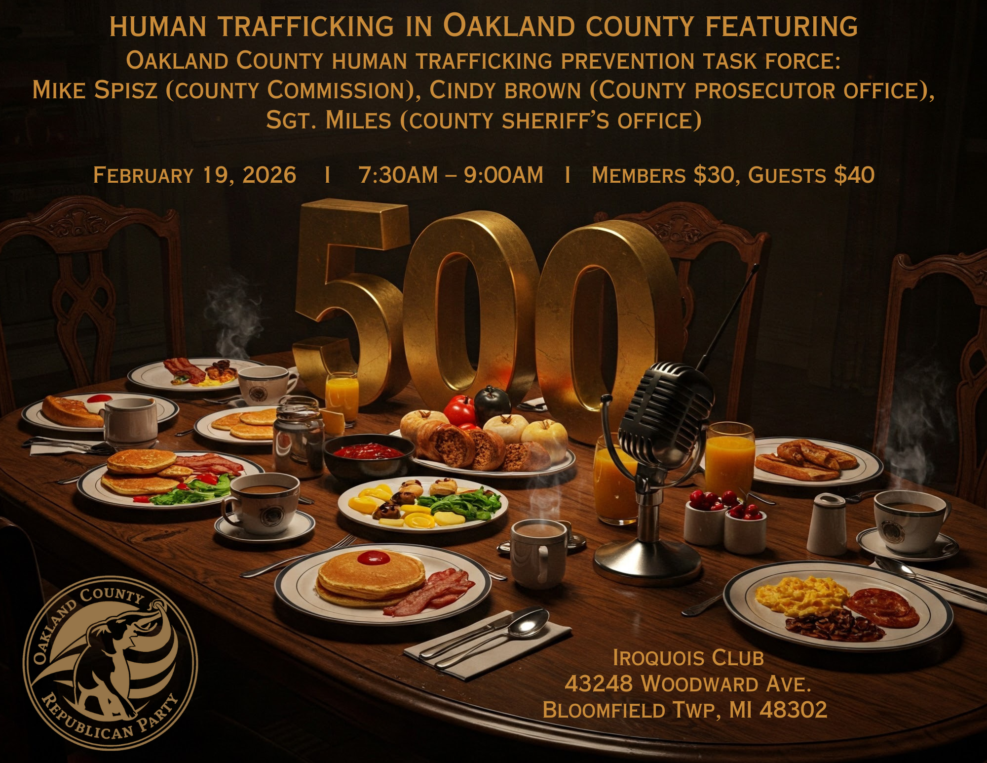 Breakfast Briefing: Human Trafficking in Oakland County