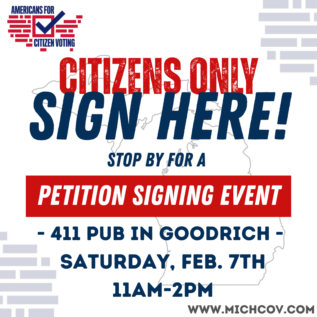 Only Citizen Vote Petition Signing