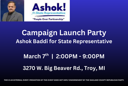 Campaign Launch Party - Askok Baddi for State Representative