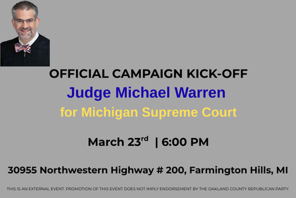 Judge Michael Warren Campaign Kick-Off