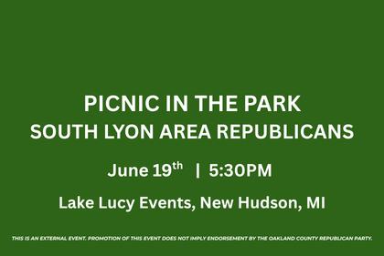 Picnic in the Park: South Lyon Area Republicans