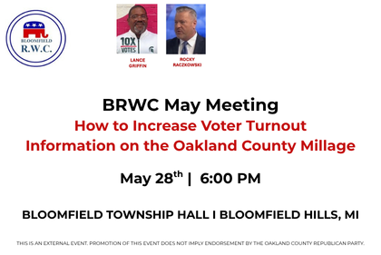 Bloomfield Republican Women's Club - May Meeting 