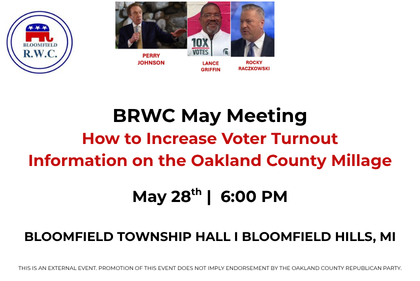 Bloomfield Republican Women's Club - May Meeting 