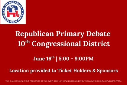 Republican Primary Debate for the 10th Congressional District