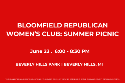 Summer Picnic: Bloomfield Republican Women’s Club